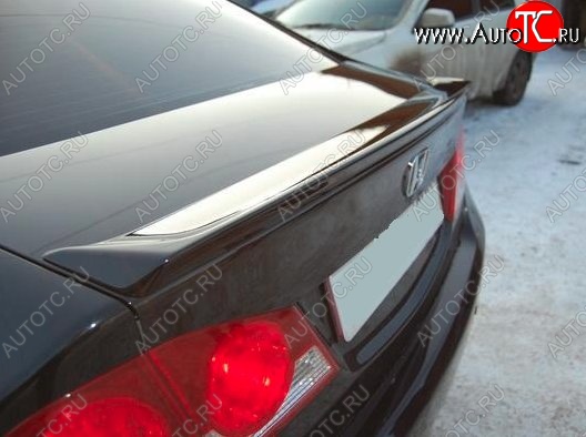 4 349 р. Лип спойлер Mugen-Style Honda Civic FD седан дорестайлинг (2005-2008) (Неокрашенный)  с доставкой в г. Кемерово