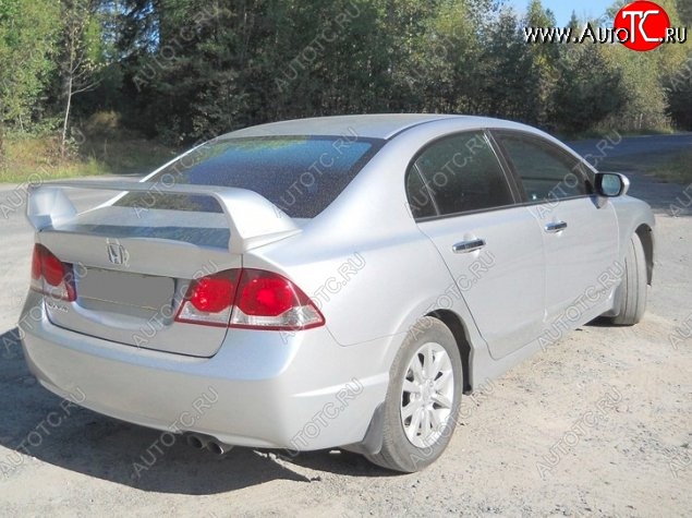 5 249 р. Спойлер Mugen-Style Honda Civic FD седан дорестайлинг (2005-2008) (Неокрашенный)  с доставкой в г. Кемерово