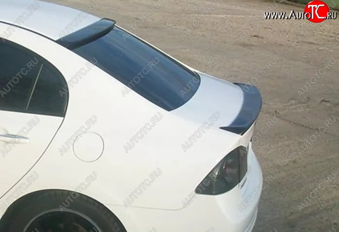 3 299 р. Лип спойлер Tuning-Sport  Honda Civic  FD (2005-2011) седан дорестайлинг, седан рестайлинг (Неокрашенный)  с доставкой в г. Кемерово