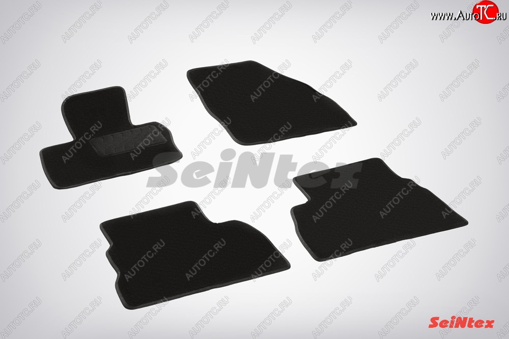 3 189 р. Износостойкие коврики в салон SeiNtex Premium LUX 4 шт. (ворсовые)  Honda Civic  FD (2005-2011) седан дорестайлинг, седан рестайлинг  с доставкой в г. Кемерово