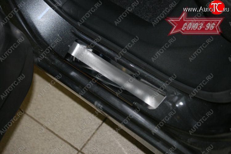 2 249 р. Накладки на внутренние пороги Souz-96  Honda Civic  FD (2005-2011) седан дорестайлинг, седан рестайлинг  с доставкой в г. Кемерово