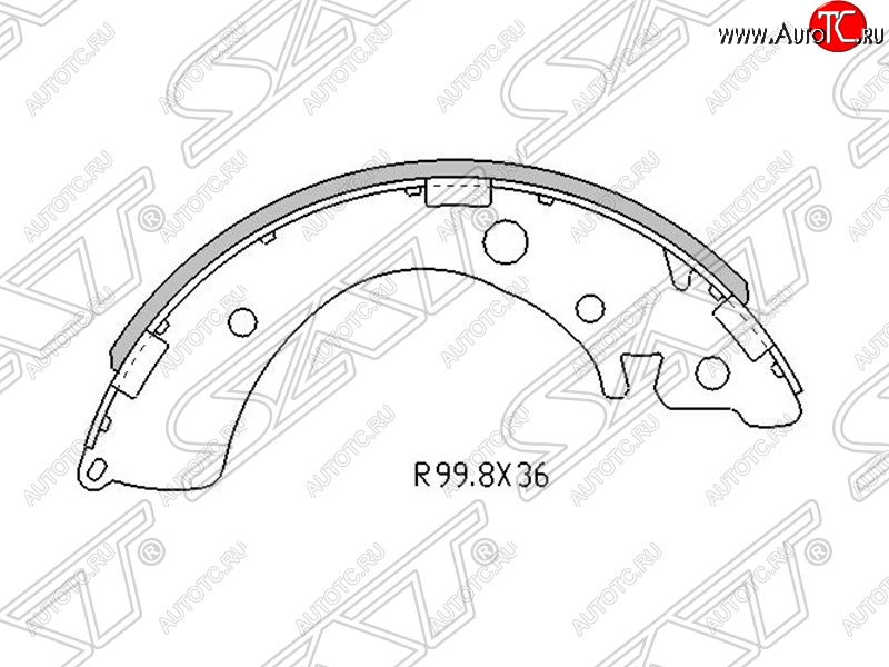 1 169 р. Колодки тормозные задние SAT Honda Civic EJ,EK,EM седан дорестайлинг (1995-1998)  с доставкой в г. Кемерово