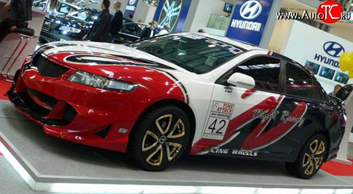 14 999 р. Передний бампер Night-Racing Honda Accord 7 CL седан дорестайлинг (2002-2005) (Неокрашенный)  с доставкой в г. Кемерово