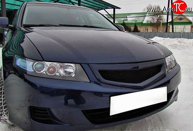 2 069 р. Решётка радиатора K-1  Honda Accord ( 7 CL,  7 CM) (2005-2008) седан рестайлинг, универсал рестайлинг (Неокрашенная, Без сетки)  с доставкой в г. Кемерово