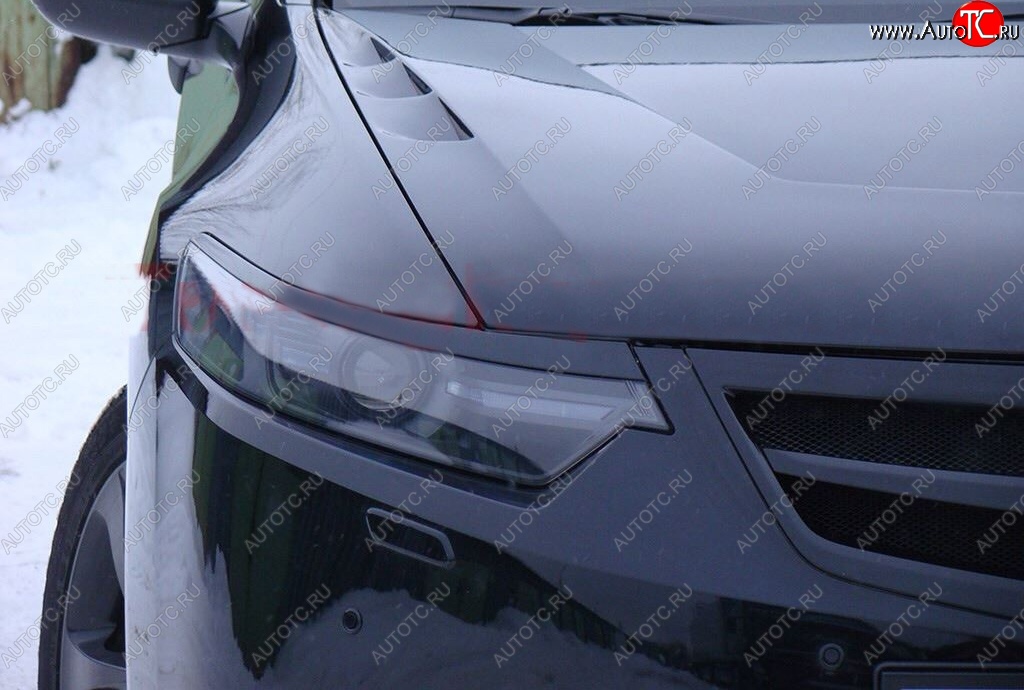 1 299 р. Реснички на фары Tuning-Sport  Honda Accord  8 CU (2008-2011) седан дорестайлинг (Неокрашенные)  с доставкой в г. Кемерово