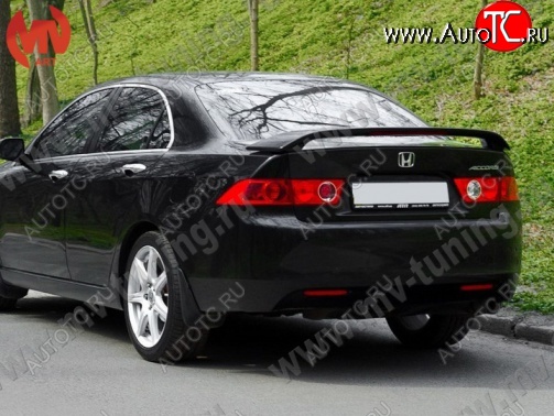 6 499 р. Спойлер на крышку багажника Modulo (без стоп-сигнала)  Honda Accord  7 CL (2002-2008) седан дорестайлинг, седан рестайлинг (Неокрашенный)  с доставкой в г. Кемерово