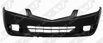 19 999 р. Передний бампер SAT (Тайвань) Honda Accord 7 CL седан дорестайлинг (2002-2005) (Неокрашенный)  с доставкой в г. Кемерово. Увеличить фотографию 1