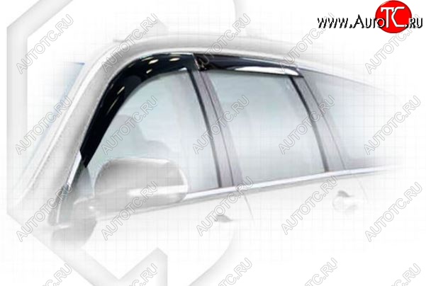 2 159 р. Дефлектора окон универсал (CL-8, CL9) CA-Plastiс  Honda Accord  7 CM (2002-2006) универсал дорестайлинг (Classic полупрозрачный, Без хром молдингов, Крепление только скотч)  с доставкой в г. Кемерово