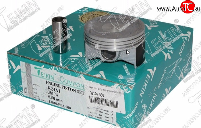 6 999 р. Комплект поршней с пальцами TEIKIN (Ø87 мм. 2.4l)  Honda Accord ( 7 CL,  7 CM) - Stream  1 RN2,RN4, RN1, RN3, RN5  с доставкой в г. Кемерово