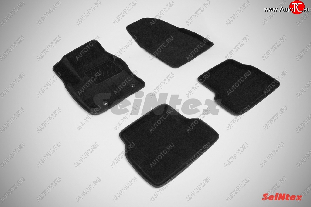 5 249 р. Комплект 3D ковриков в салон Seintex  Honda Accord ( 7 CL,  7 CM) (2002-2008) седан дорестайлинг, универсал дорестайлинг, седан рестайлинг, универсал рестайлинг (Чёрный)  с доставкой в г. Кемерово