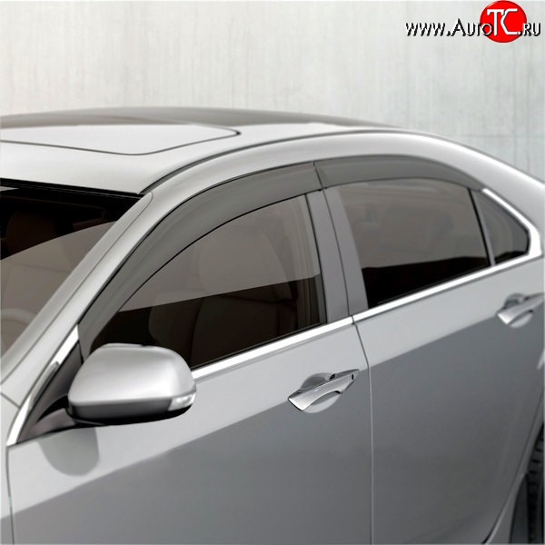 4 199 р. Дефлекторы окон (ветровики) Novline 4 шт Honda Accord 8 CU седан дорестайлинг (2008-2011)  с доставкой в г. Кемерово