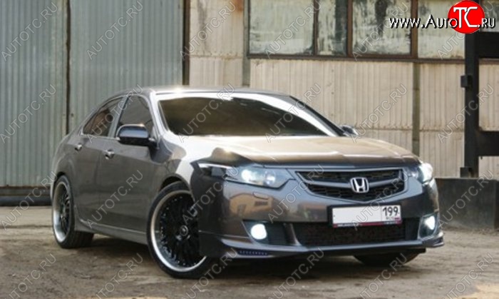 4 049 р. Накладка на передний бампер Jaguar Honda Accord 8 CU седан дорестайлинг (2008-2011)  с доставкой в г. Кемерово