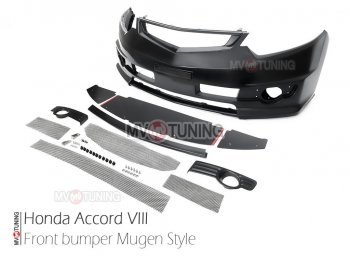 27 799 р. Передний бампер MUGEN Honda Accord 8 CU седан дорестайлинг (2008-2011) (Неокрашенный)  с доставкой в г. Кемерово. Увеличить фотографию 12
