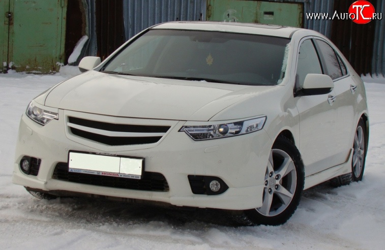 5 349 р. Решётка радиатора Sport 3  Honda Accord ( 8 CU,  8 CW) (2011-2013) седан рестайлинг, универсал рестайлинг (Неокрашенная)  с доставкой в г. Кемерово