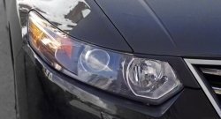 619 р. Реснички на фары RA  Honda Accord  8 CU (2008-2011) седан дорестайлинг (Неокрашенные)  с доставкой в г. Кемерово. Увеличить фотографию 3