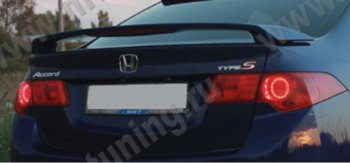 5 799 р. Спойлер на крышку багажника SPORT (без стоп-сигнала) Honda Accord 8 CU седан дорестайлинг (2008-2011) (Неокрашенный)  с доставкой в г. Кемерово. Увеличить фотографию 1