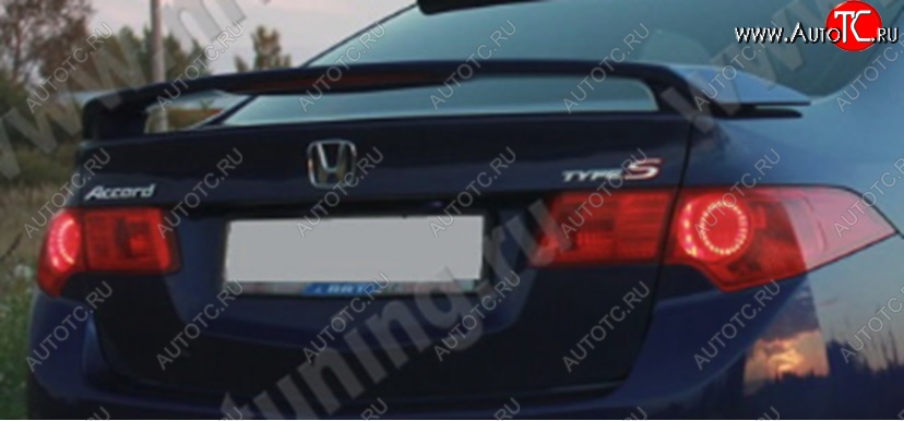 5 799 р. Спойлер на крышку багажника SPORT (без стоп-сигнала) Honda Accord 8 CU седан дорестайлинг (2008-2011) (Неокрашенный)  с доставкой в г. Кемерово