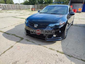 27 499 р. Бампер передний Modulo Style Honda Accord 8 CU седан дорестайлинг (2008-2011) (Неокрашенный, Без вырезов под парктронники, Без вырезов под омыватели)  с доставкой в г. Кемерово. Увеличить фотографию 1