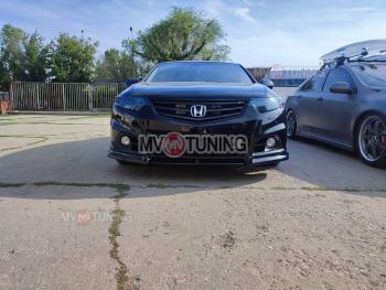 27 499 р. Бампер передний Modulo Style Honda Accord 8 CU седан дорестайлинг (2008-2011) (Неокрашенный, Без вырезов под парктронники, Без вырезов под омыватели)  с доставкой в г. Кемерово. Увеличить фотографию 5