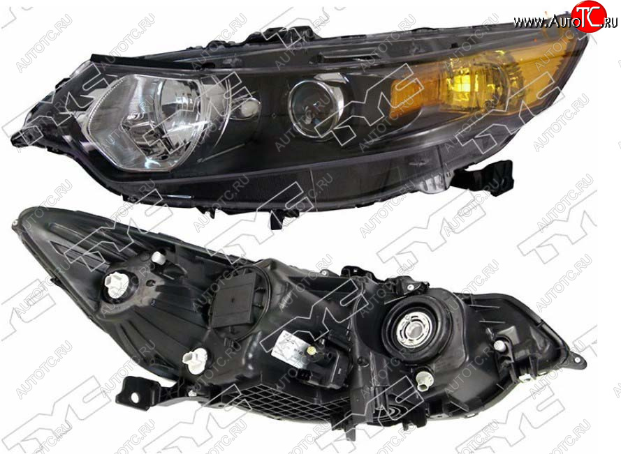 5 849 р. Левая фара передняя TYC (галоген, с электрокорректором) Honda Accord 8 CU седан дорестайлинг (2008-2011)  с доставкой в г. Кемерово
