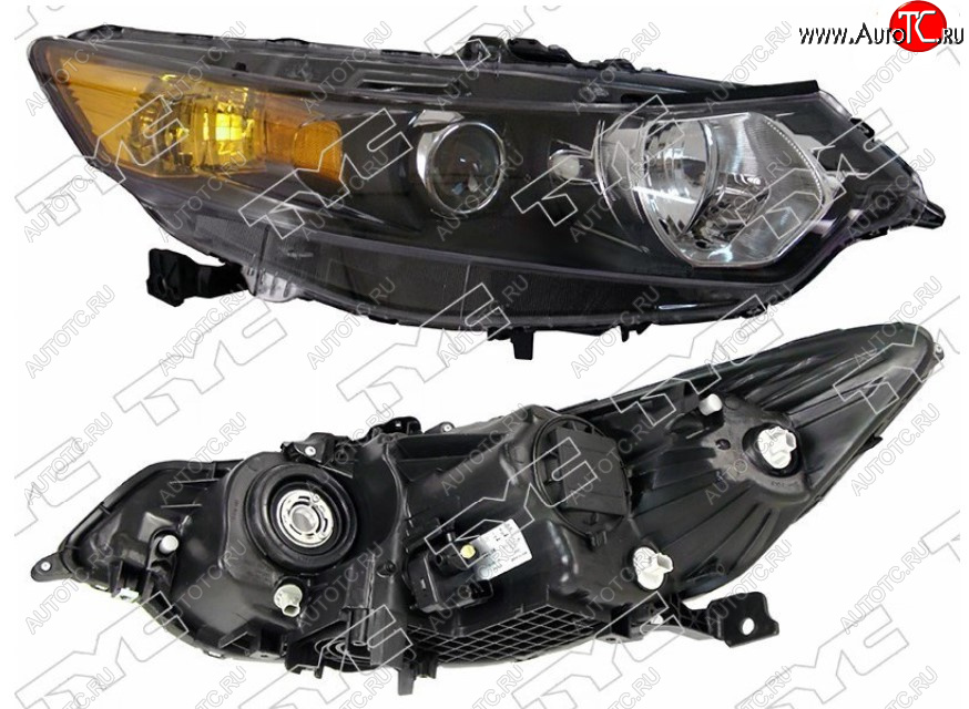 5 849 р. Правая фара передняя TYC (галоген, с электрокорректором) Honda Accord 8 CU седан дорестайлинг (2008-2011)  с доставкой в г. Кемерово