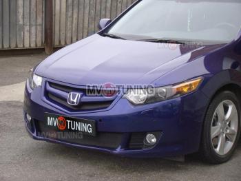 1 399 р. Планка решетки радиатора Sport var №1 (под логотип H) Honda Accord 8 CU седан дорестайлинг (2008-2011)  с доставкой в г. Кемерово. Увеличить фотографию 3