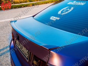 4 199 р. Лип спойлер на крышку багажника MV-Tuning Honda Accord 8 CU седан дорестайлинг (2008-2011) (Неокрашенный)  с доставкой в г. Кемерово. Увеличить фотографию 1