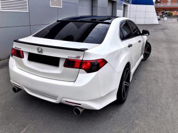 4 199 р. Лип спойлер на крышку багажника MV-Tuning Honda Accord 8 CU седан дорестайлинг (2008-2011) (Неокрашенный)  с доставкой в г. Кемерово. Увеличить фотографию 3