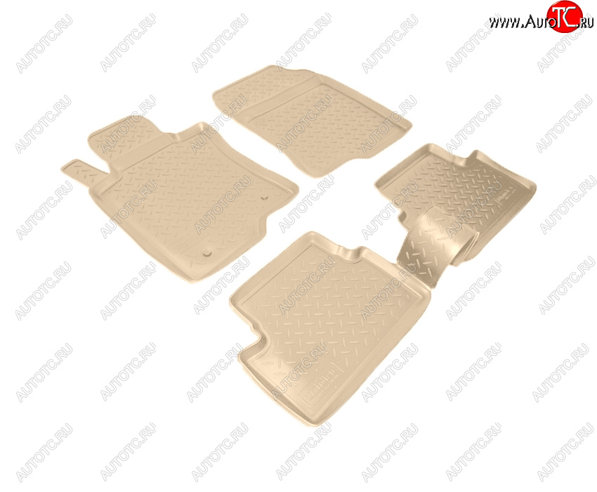 3 299 р. Коврики салона Norplast Unidec  Honda Accord  8 CU (2008-2011) седан дорестайлинг (Цвет: бежевый)  с доставкой в г. Кемерово