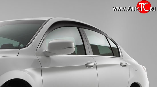 2 114 р. Дефлекторы окон (ветровики) Novline 4 шт. Honda Accord 9 CR седан дорестайлинг (2013-2016)  с доставкой в г. Кемерово