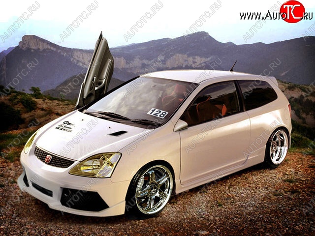 22 899 р. Передний бампер Golardo Honda Civic ES седан дорестайлинг (2000-2003)  с доставкой в г. Кемерово