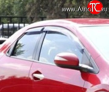 999 р. Комплект дефлекторов окон (ветровиков) 4 шт. Russtal Honda Civic FK,FN хэтчбэк 5 дв. дорестайлинг (2005-2008)  с доставкой в г. Кемерово