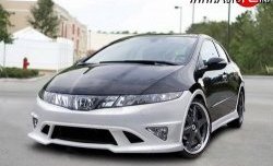 4 499 р. Пороги накладки NeoDesign Honda Civic FK,FN хэтчбэк 5 дв. дорестайлинг (2005-2008)  с доставкой в г. Кемерово. Увеличить фотографию 2