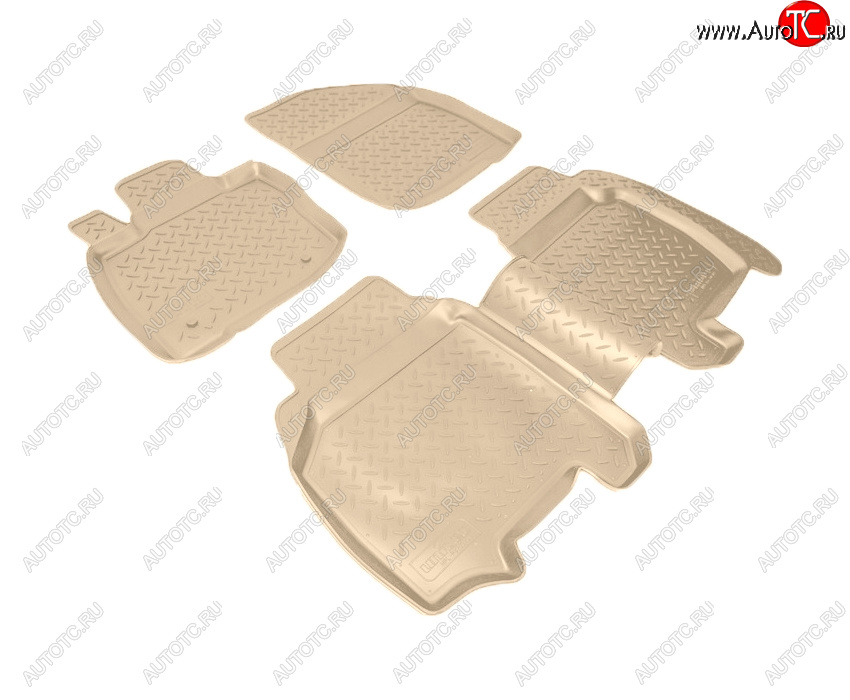2 999 р. Коврики салона Norplast Unidec  Honda Civic ( EP,  EU,  FK,FN) (2000-2011) хэтчбэк 3 дв. дорестайлинг, хэтчбэк 5 дв. дорестайлинг,  хэтчбэк 5 дв. рестайлинг, хэтчбэк 3 дв. рестайлинг, хэтчбэк 5 дв. рестайлинг (Цвет: бежевый)  с доставкой в г. Кемерово