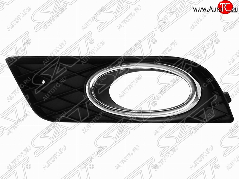 469 р. Правая рамка противотуманной фары SAT (с хром ободком)  Honda Civic  FB (2011-2016) седан  с доставкой в г. Кемерово