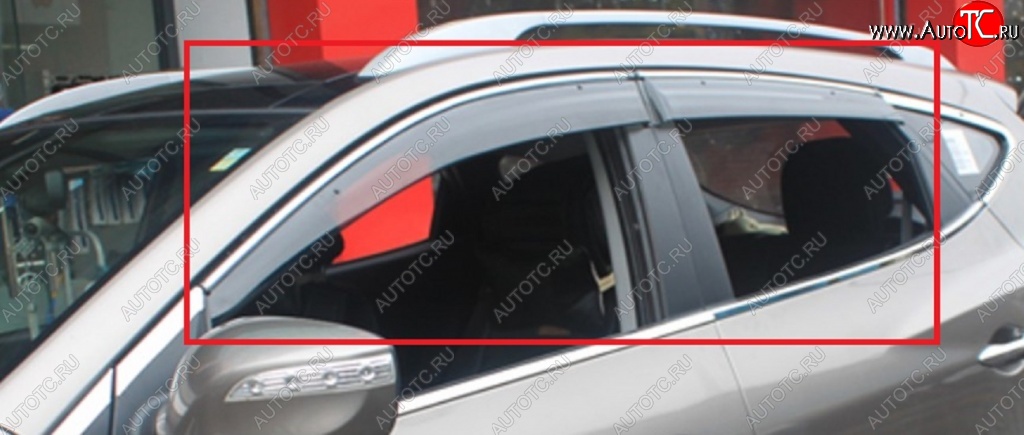 4 399 р. Дефлекторы окон (ветровики) SuvStyle Honda CR-V RE1,RE2,RE3,RE4,RE5,RE7 дорестайлинг (2007-2010)  с доставкой в г. Кемерово