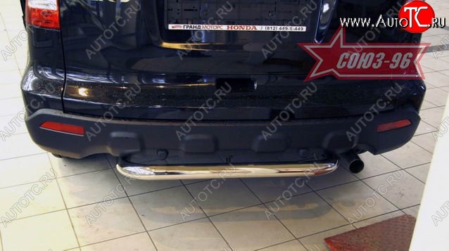 14 649 р. Защита заднего бампера Souz-96 (d60) Honda CR-V RE1,RE2,RE3,RE4,RE5,RE7 рестайлинг (2009-2012)  с доставкой в г. Кемерово