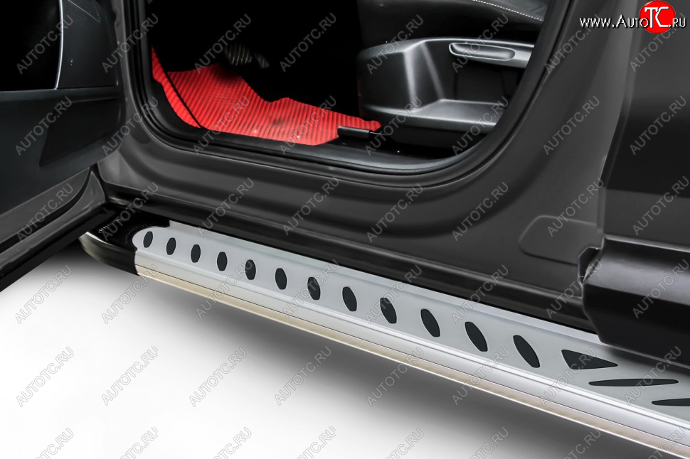 17 399 р. Порожки для ног Slitkoff Elite  Honda CR-V  RE1,RE2,RE3,RE4,RE5,RE7 (2007-2012) дорестайлинг, рестайлинг (Silver)  с доставкой в г. Кемерово