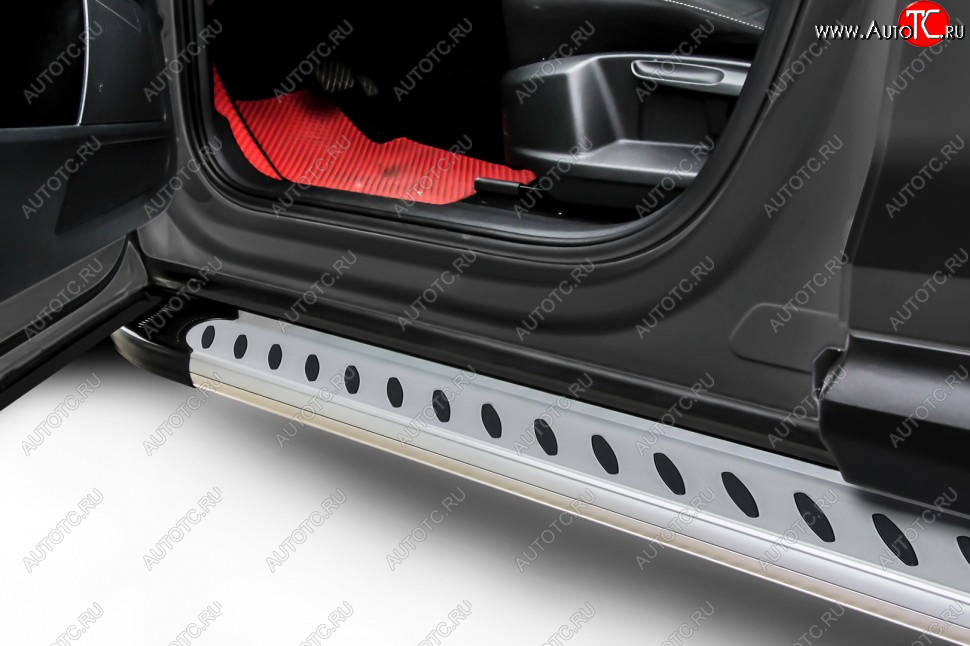 17 399 р. Порожки для ног Slitkoff Prestige  Honda CR-V  RE1,RE2,RE3,RE4,RE5,RE7 (2007-2012) дорестайлинг, рестайлинг (Silver)  с доставкой в г. Кемерово