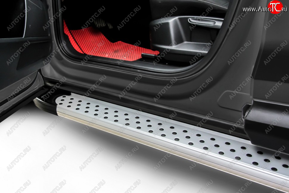 17 399 р. Порожки для ног Slitkoff Standart  Honda CR-V  RE1,RE2,RE3,RE4,RE5,RE7 (2007-2012) дорестайлинг, рестайлинг (Silver)  с доставкой в г. Кемерово