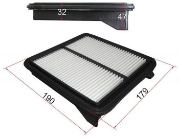 Фильтр воздушный двигателя SAT (HYBRID) Honda CR-V  RE1,RE2,RE3,RE4,RE5,RE7 (2007-2010) дорестайлинг