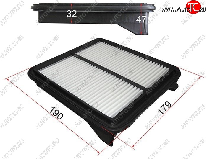 286 р. Фильтр воздушный двигателя SAT (HYBRID)  Honda CR-V  RE1,RE2,RE3,RE4,RE5,RE7 (2007-2010) дорестайлинг  с доставкой в г. Кемерово