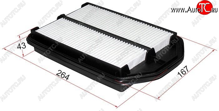 359 р. Фильтр воздушный двигателя SAT  Honda CR-V  RE1,RE2,RE3,RE4,RE5,RE7 (2007-2012) дорестайлинг, рестайлинг  с доставкой в г. Кемерово