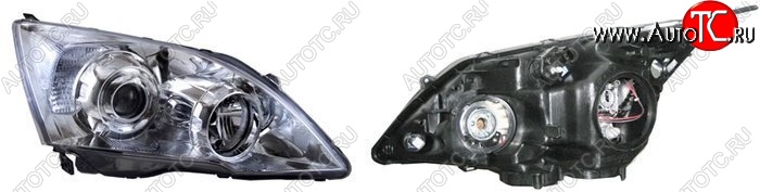 5 899 р. Правая фара SAT (USA) Honda CR-V RE1,RE2,RE3,RE4,RE5,RE7 дорестайлинг (2007-2010)  с доставкой в г. Кемерово
