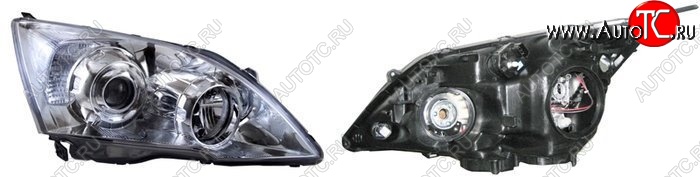 7 699 р. Правая фара передняя SAT (с электрокорректором, Евросвет) Honda CR-V RE1,RE2,RE3,RE4,RE5,RE7 рестайлинг (2009-2012)  с доставкой в г. Кемерово