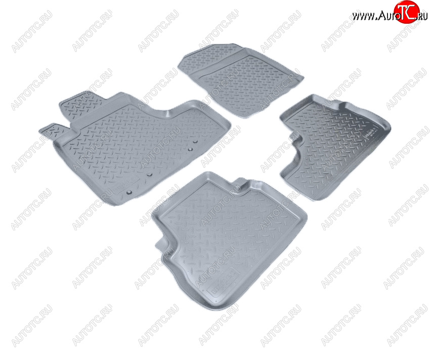 2 999 р. Коврики салона Norplast Unidec  Honda CR-V  RE1,RE2,RE3,RE4,RE5,RE7 (2007-2012) дорестайлинг, рестайлинг (Цвет: серый)  с доставкой в г. Кемерово