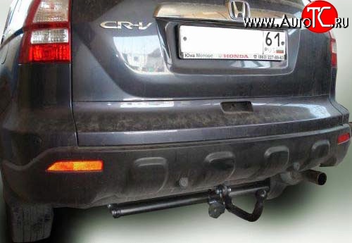 62 999 р. Фаркоп Лидер Плюс Honda CR-V RE1,RE2,RE3,RE4,RE5,RE7 дорестайлинг (2007-2010) (Без электропакета)  с доставкой в г. Кемерово