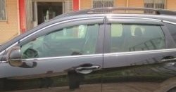 5 349 р. Комплект дефлекторов окон СТ Honda CR-V RM1,RM3,RM4 дорестайлинг (2012-2015)  с доставкой в г. Кемерово. Увеличить фотографию 2