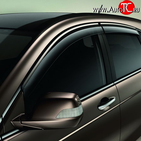 4 499 р. Дефлекторы окон (ветровики) Novline 4 шт. Honda CR-V RM1,RM3,RM4 дорестайлинг (2012-2015)  с доставкой в г. Кемерово