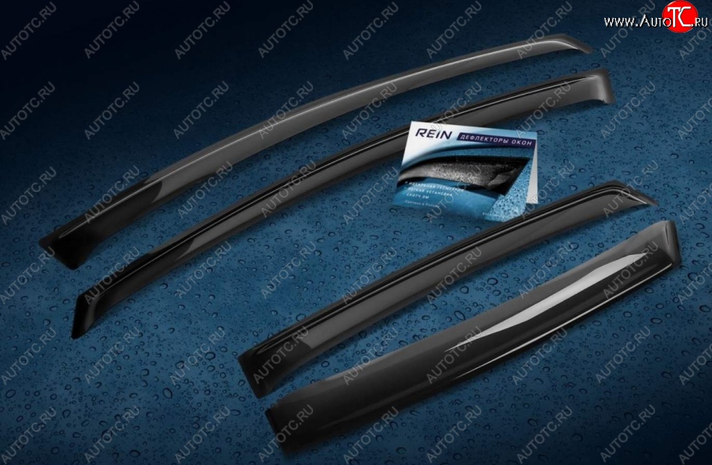 2 159 р. Дефлектора окон REIN (накладные) Honda CR-V RM1,RM3,RM4 дорестайлинг (2012-2015)  с доставкой в г. Кемерово